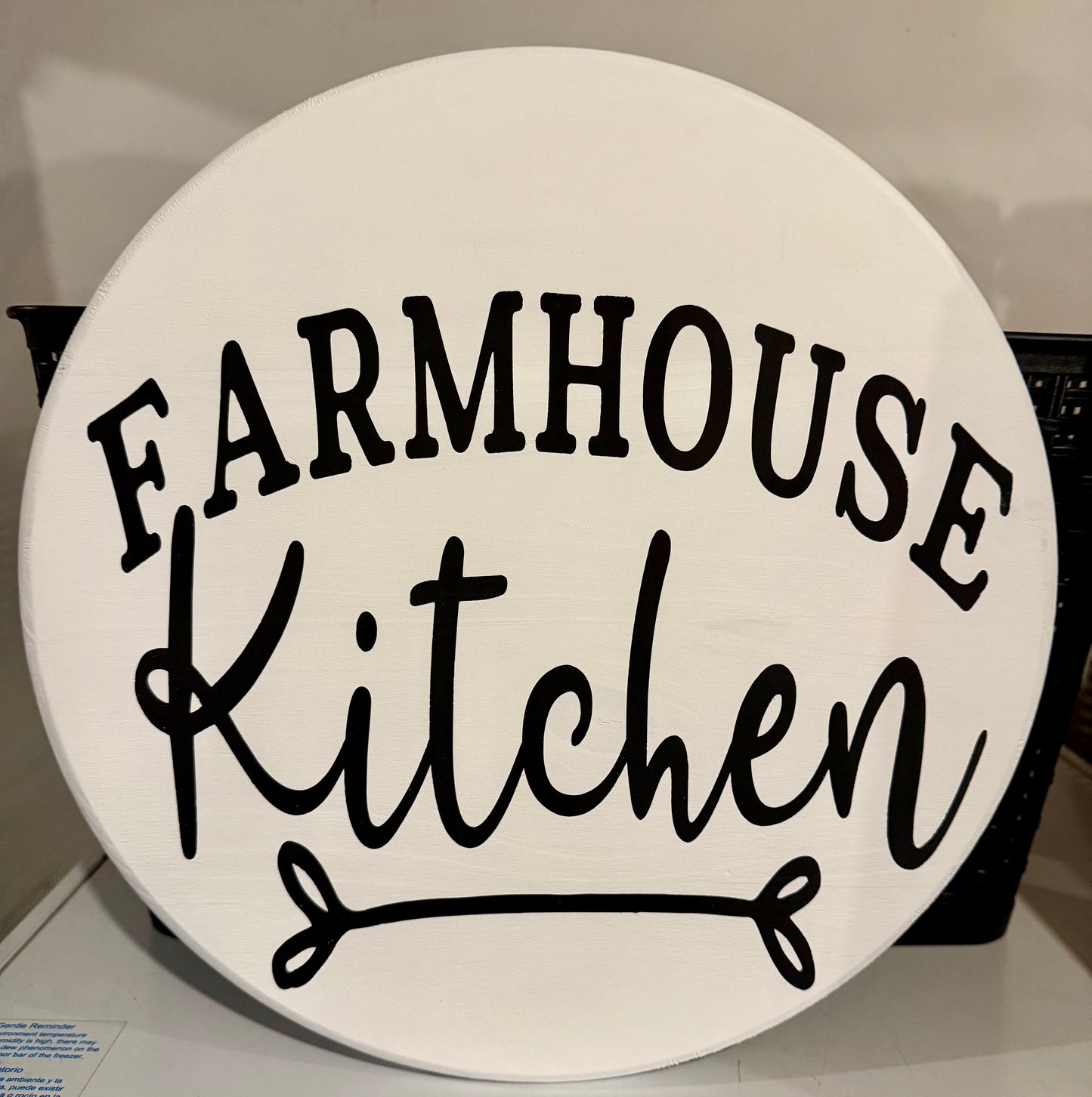 Kitchen sign
