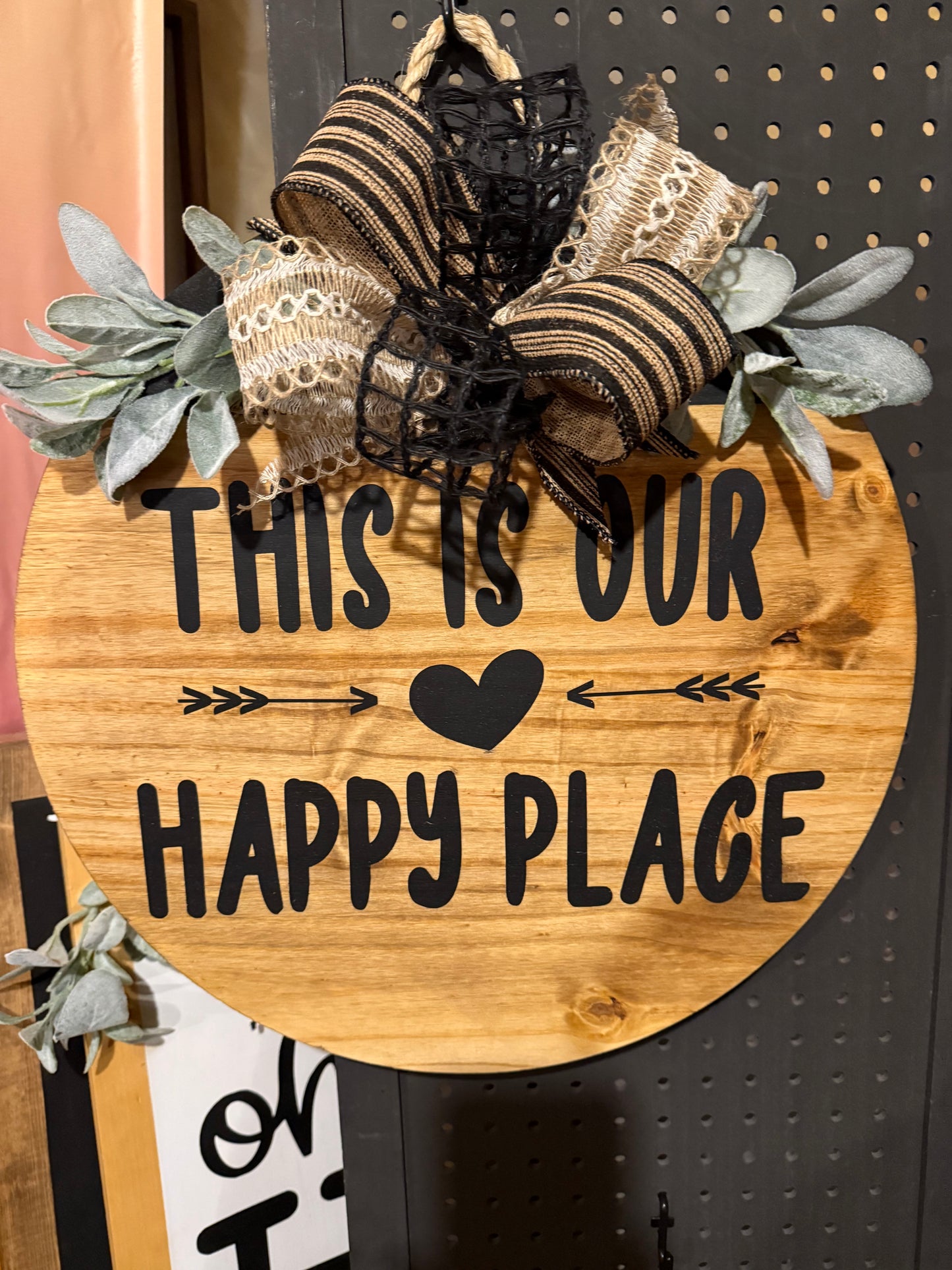 Door Hanger - This is our happy place