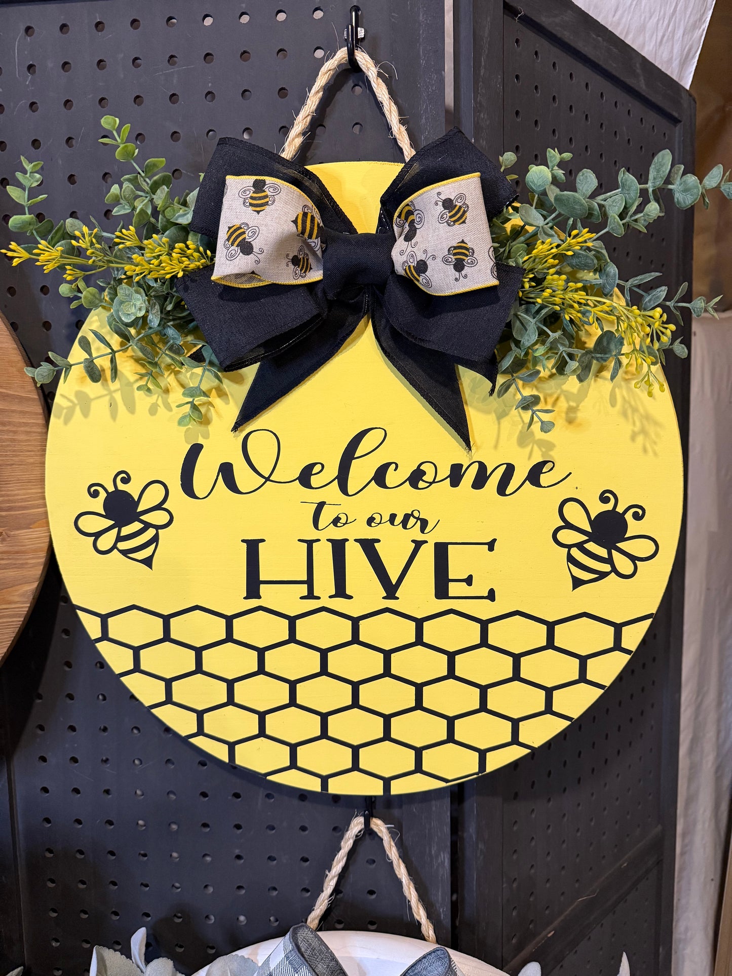 Door Hanger - Welcome to our hive