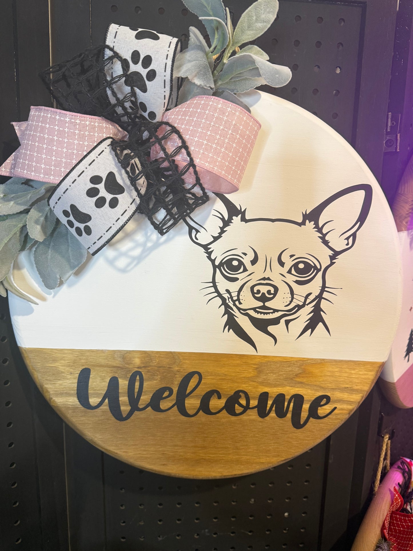 18” Custom Dog Sign.