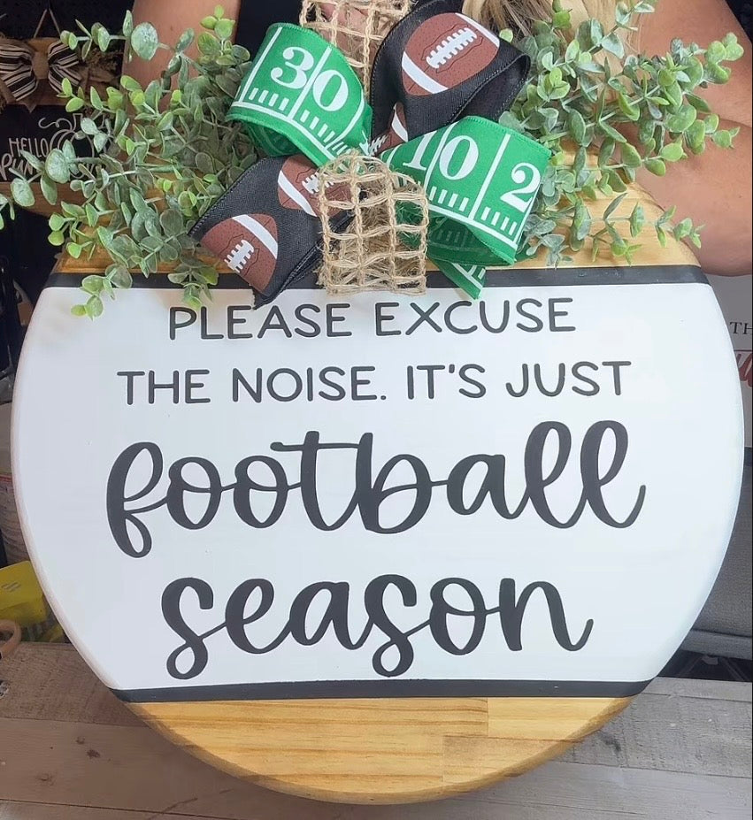18” Door Hanger - Football Season