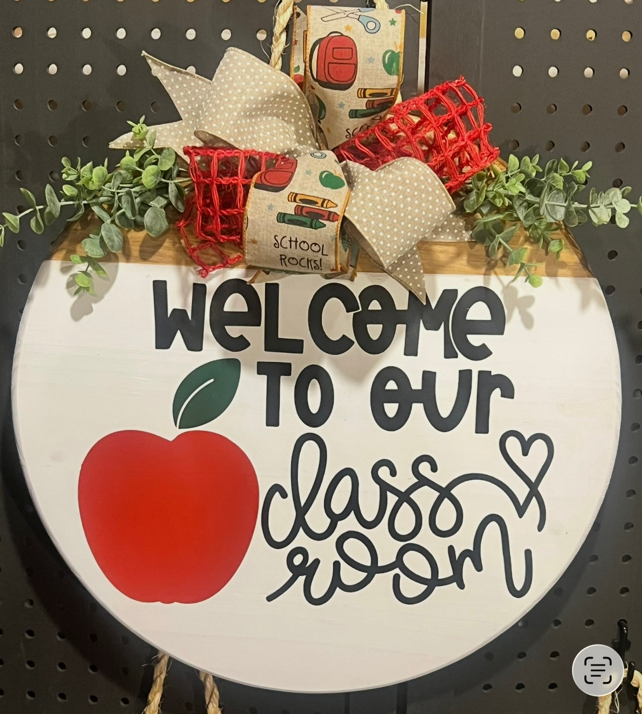 18” Door Hanger - Welcome to our classroom