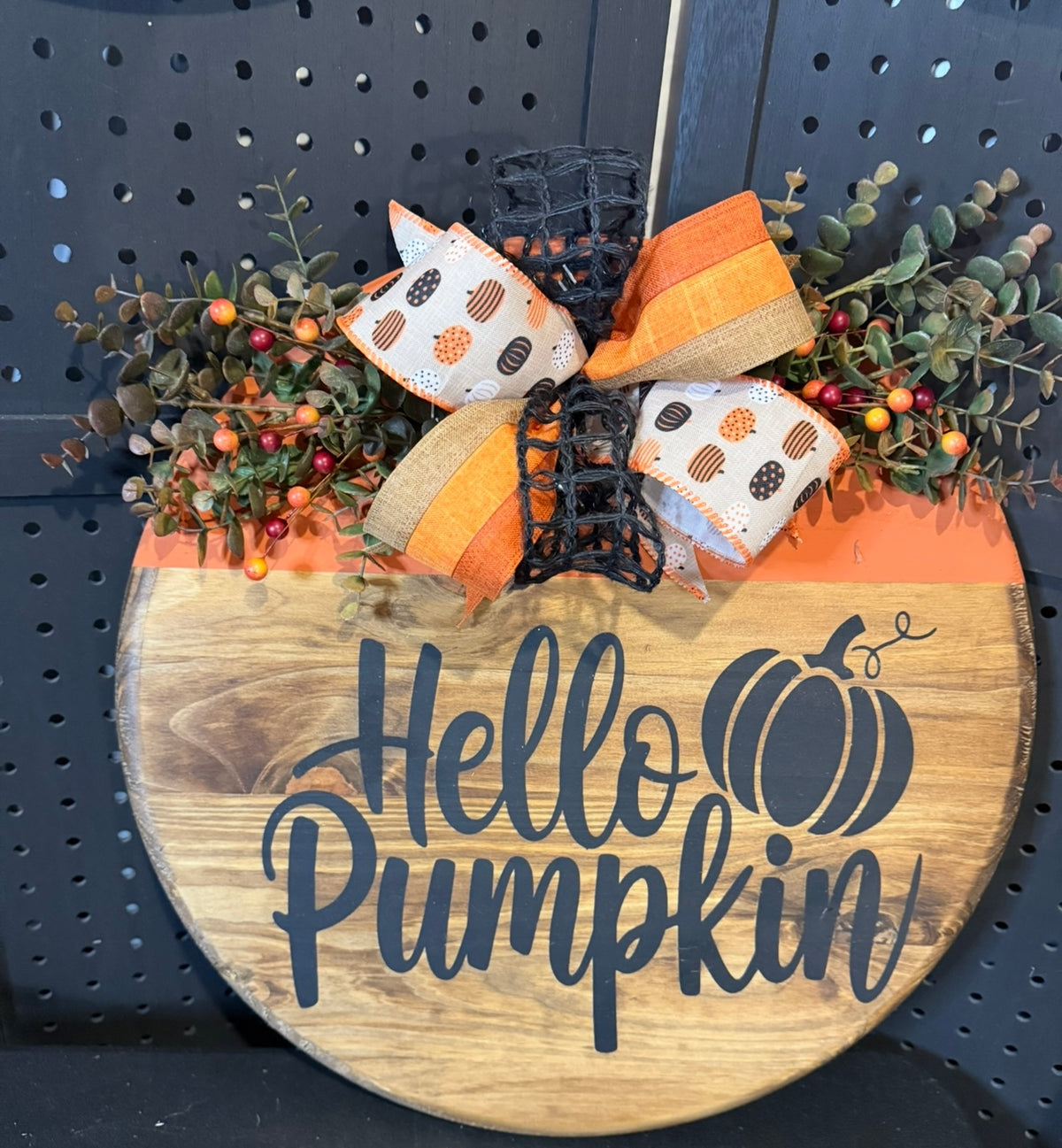 18” Door Hanger - Hello Pumpkin