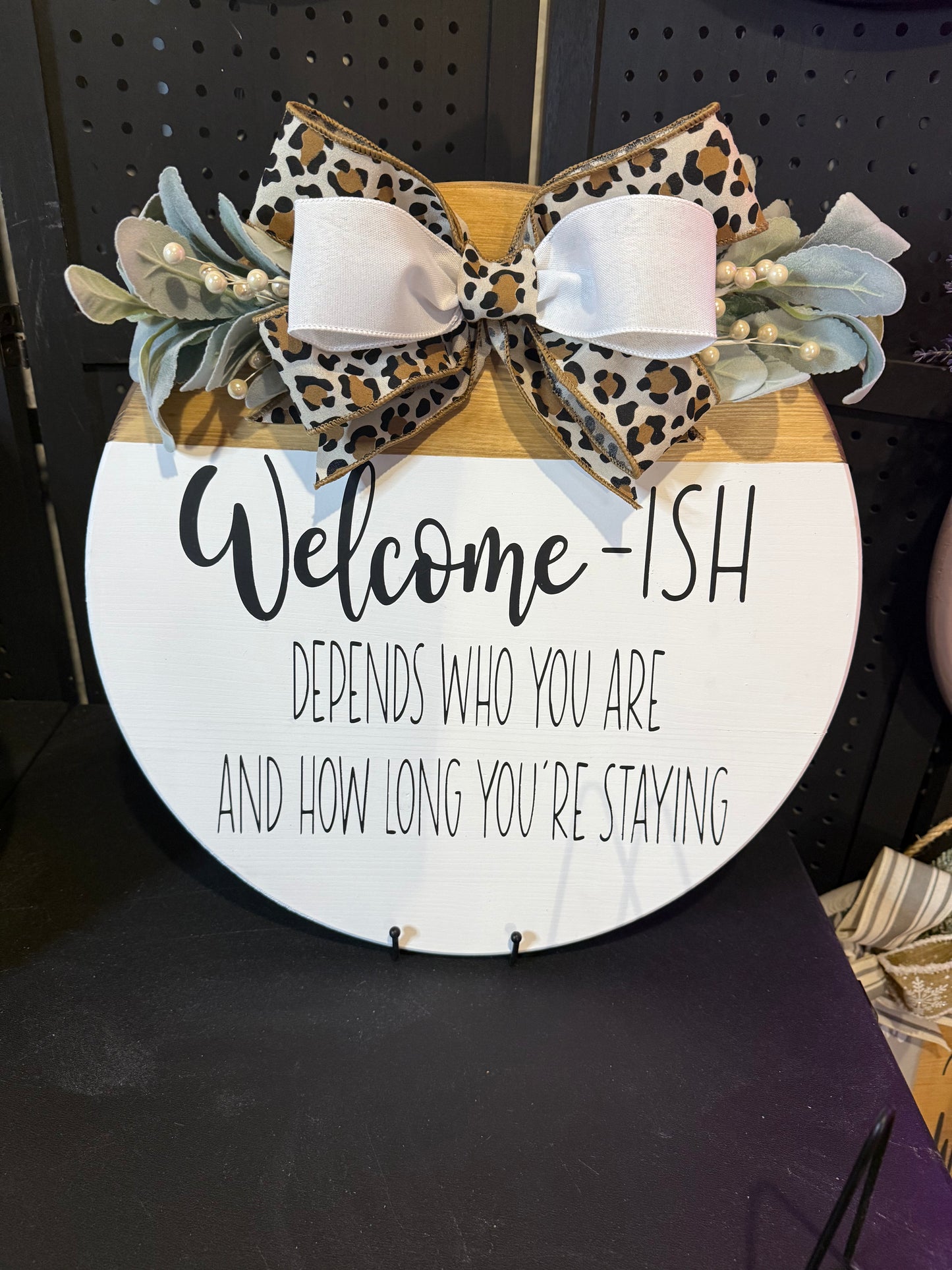 18” Door Hanger - Welcome-ish