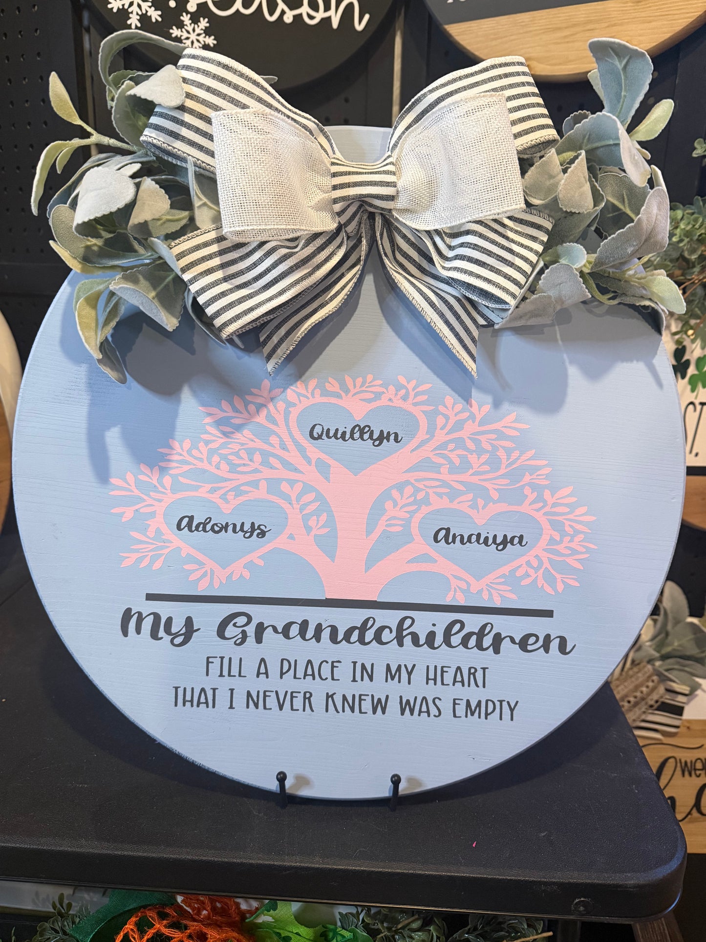 18” Door Hanger - Custom Family Tree