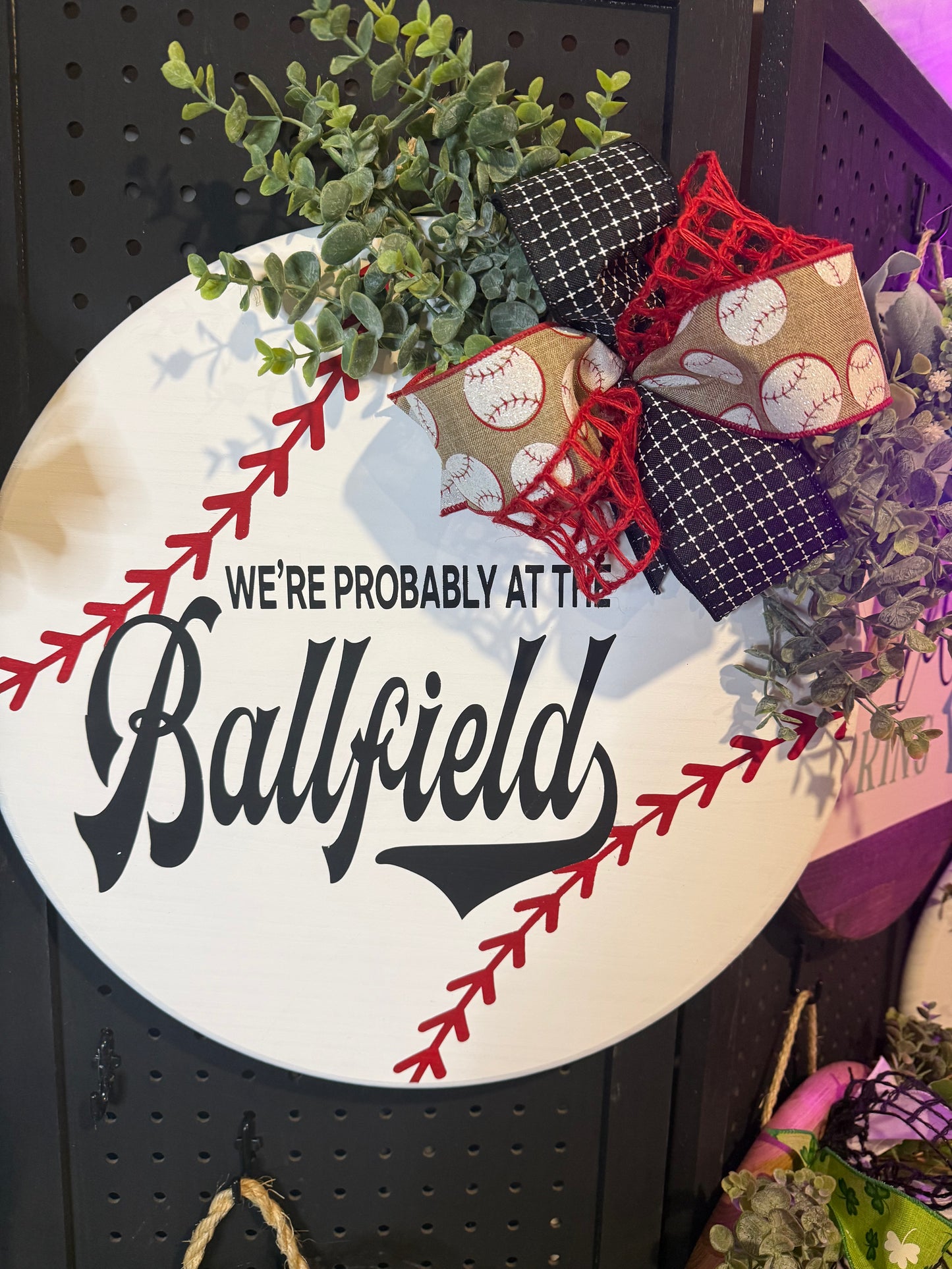 18” - We’re probably at the ballfield - baseball