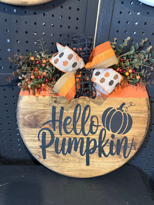 Door Hanger - Hello Pumpkin