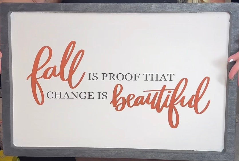 24x16 Rectangle Sign - Fall