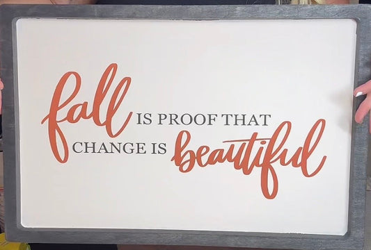 24x16 Rectangle Sign - Fall