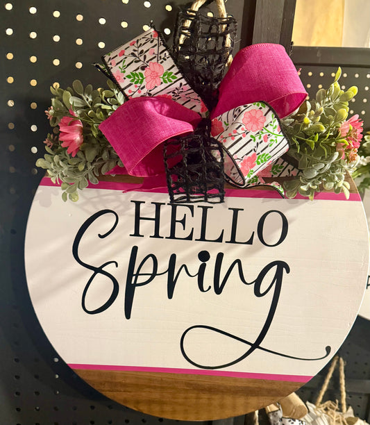 Door Hanger - Hello Spring