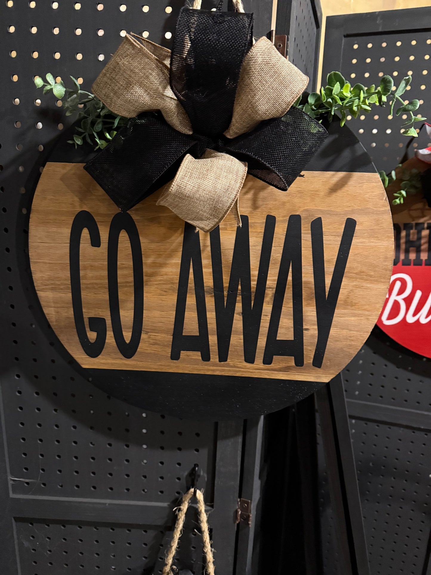 Door Hanger - Go Away