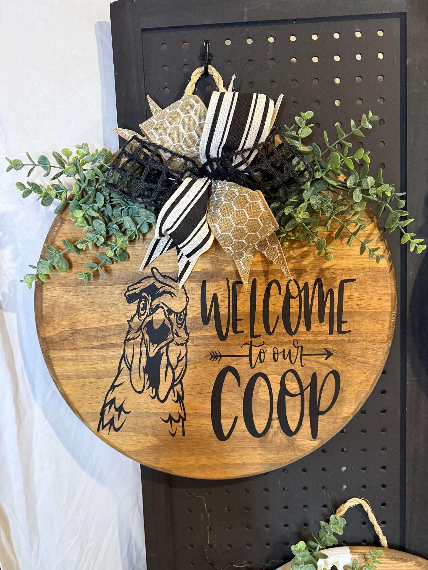 Door Hanger - Welcome to our Coop