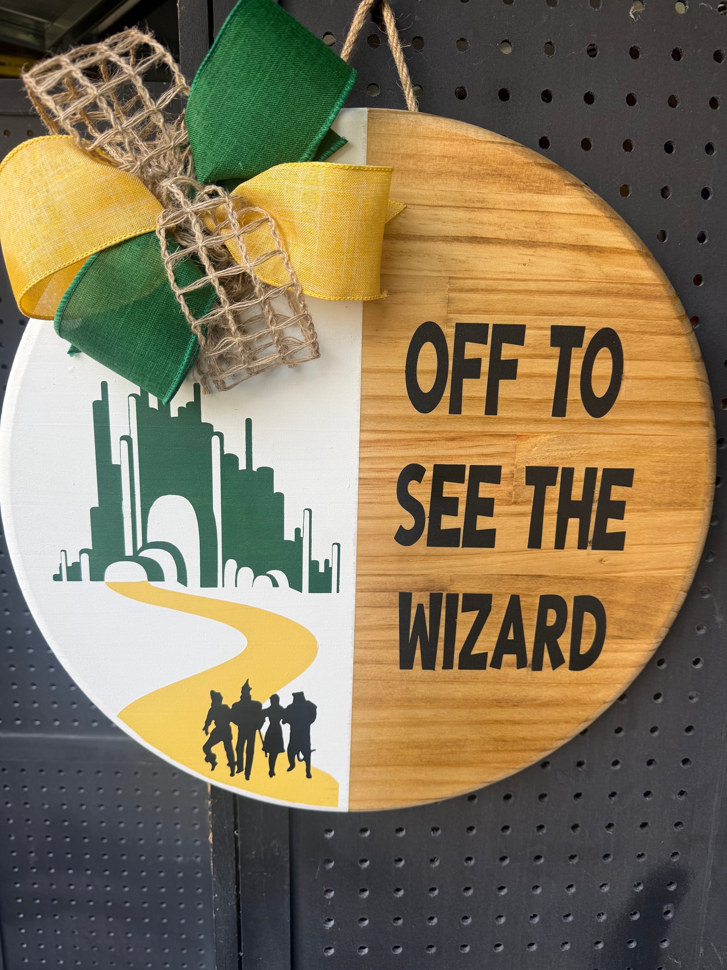 18” Door Hanger - Off to the wizard
