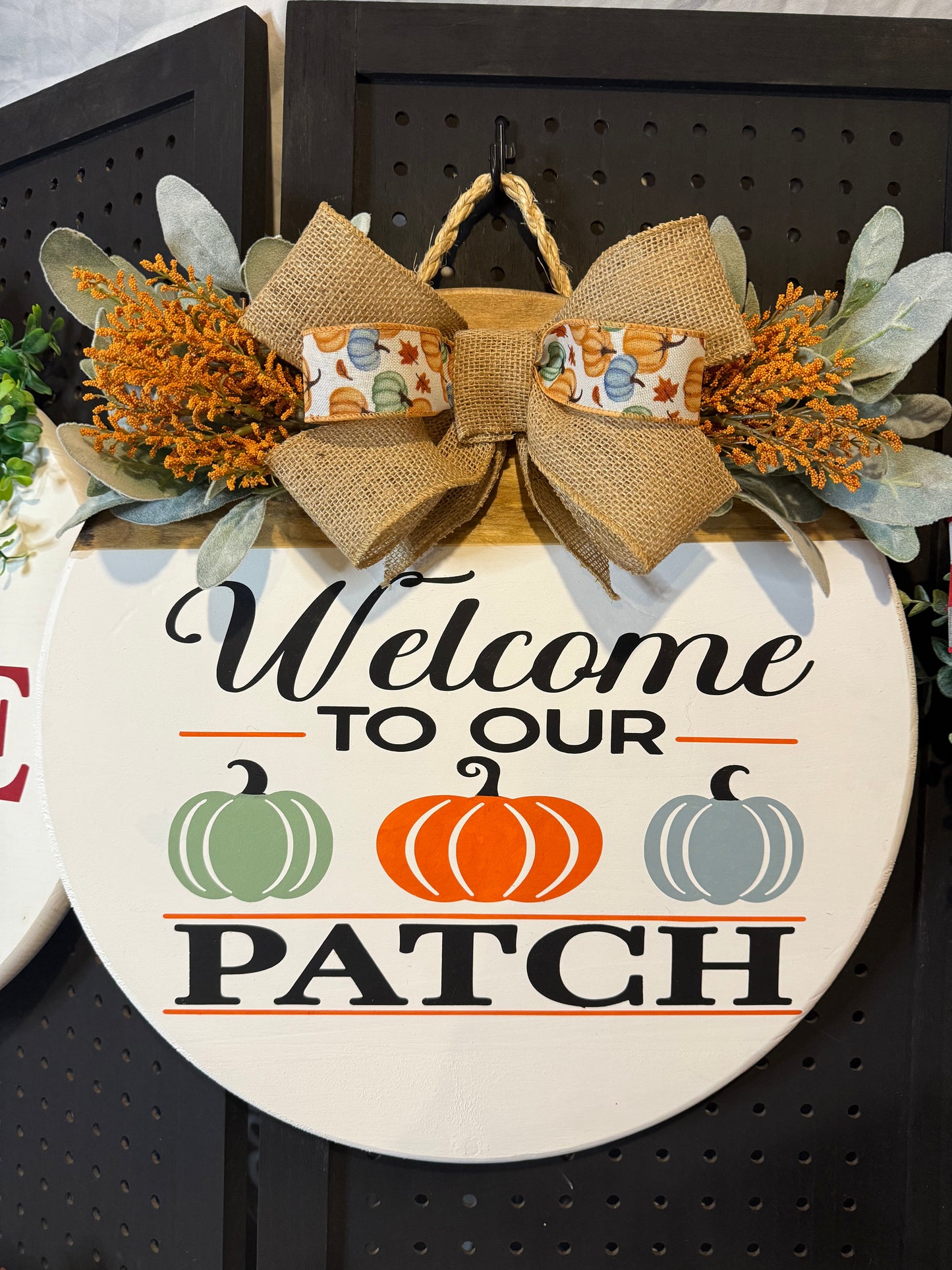 Door Hanger - Welcome to our Patch