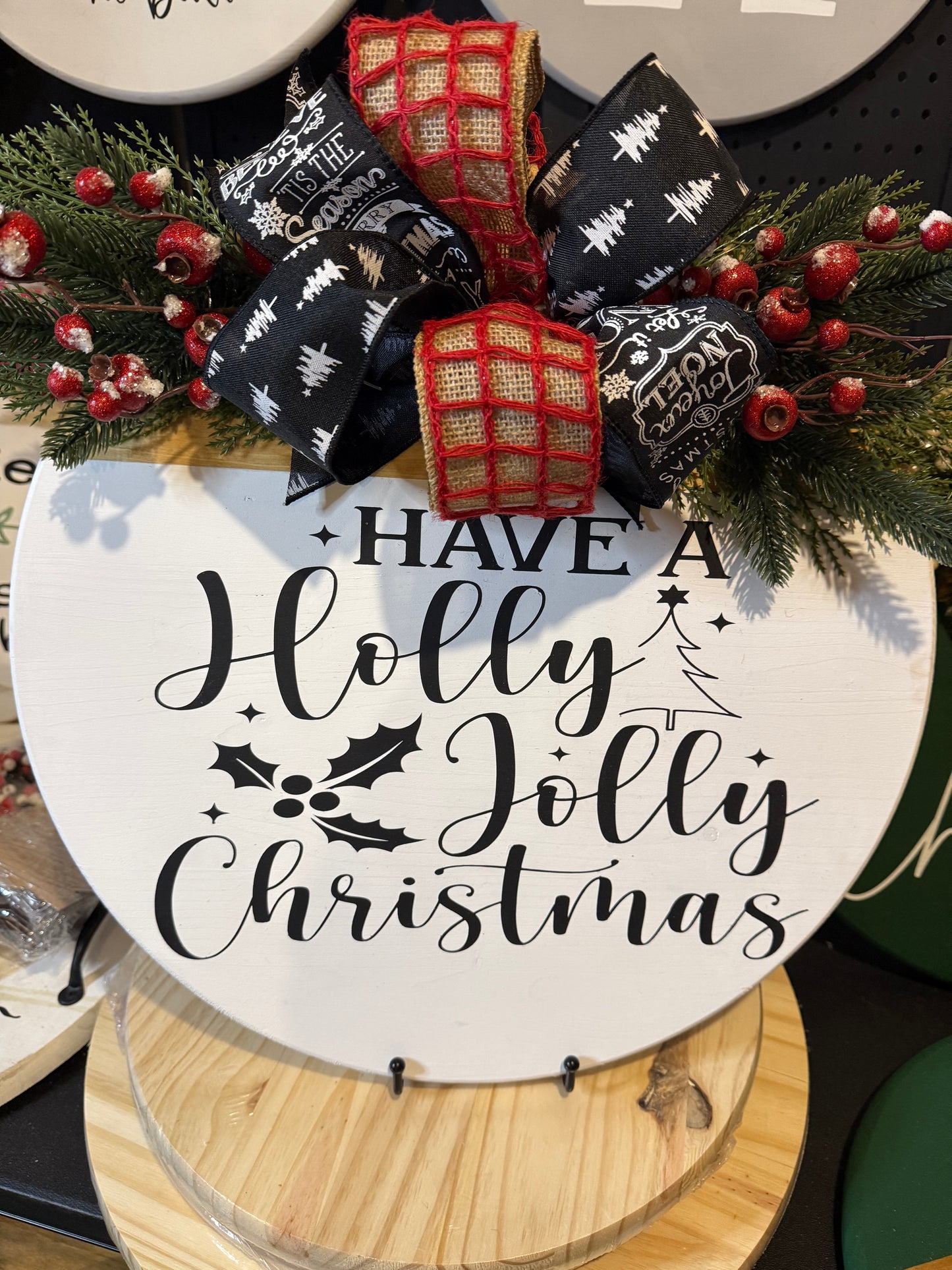 Door Hanger - Holly Jolly