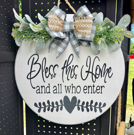 Door Hanger - Bless this home
