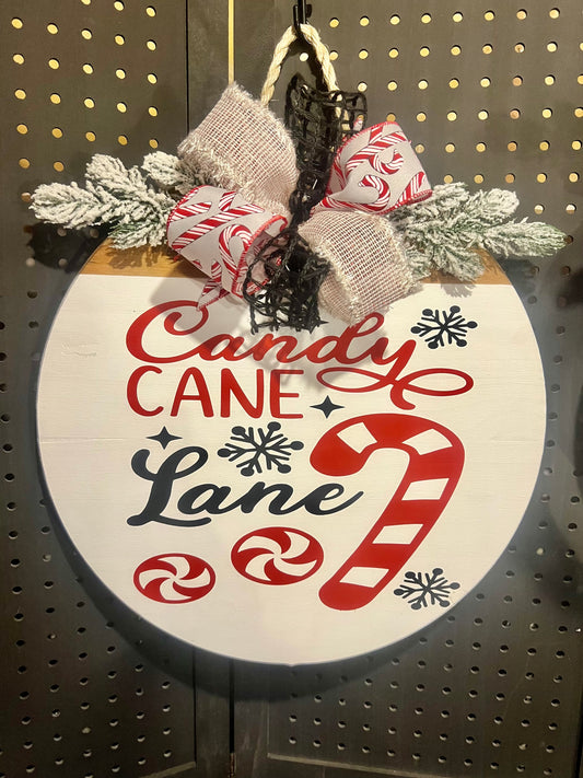 Door Hanger - Candy Cane Lane