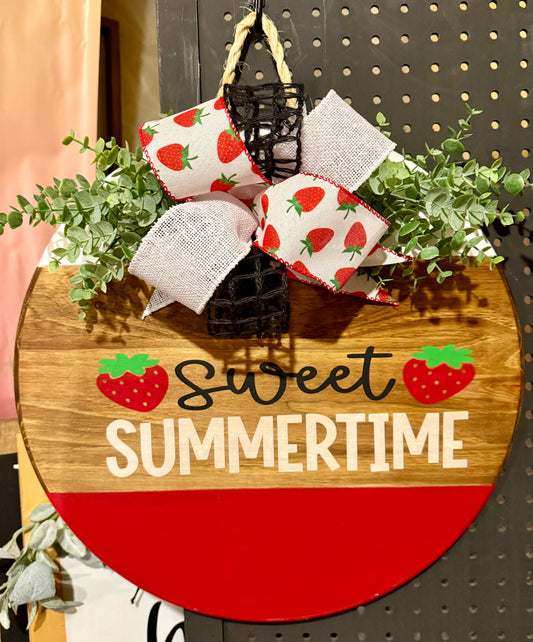Door Hanger - sweet summertime