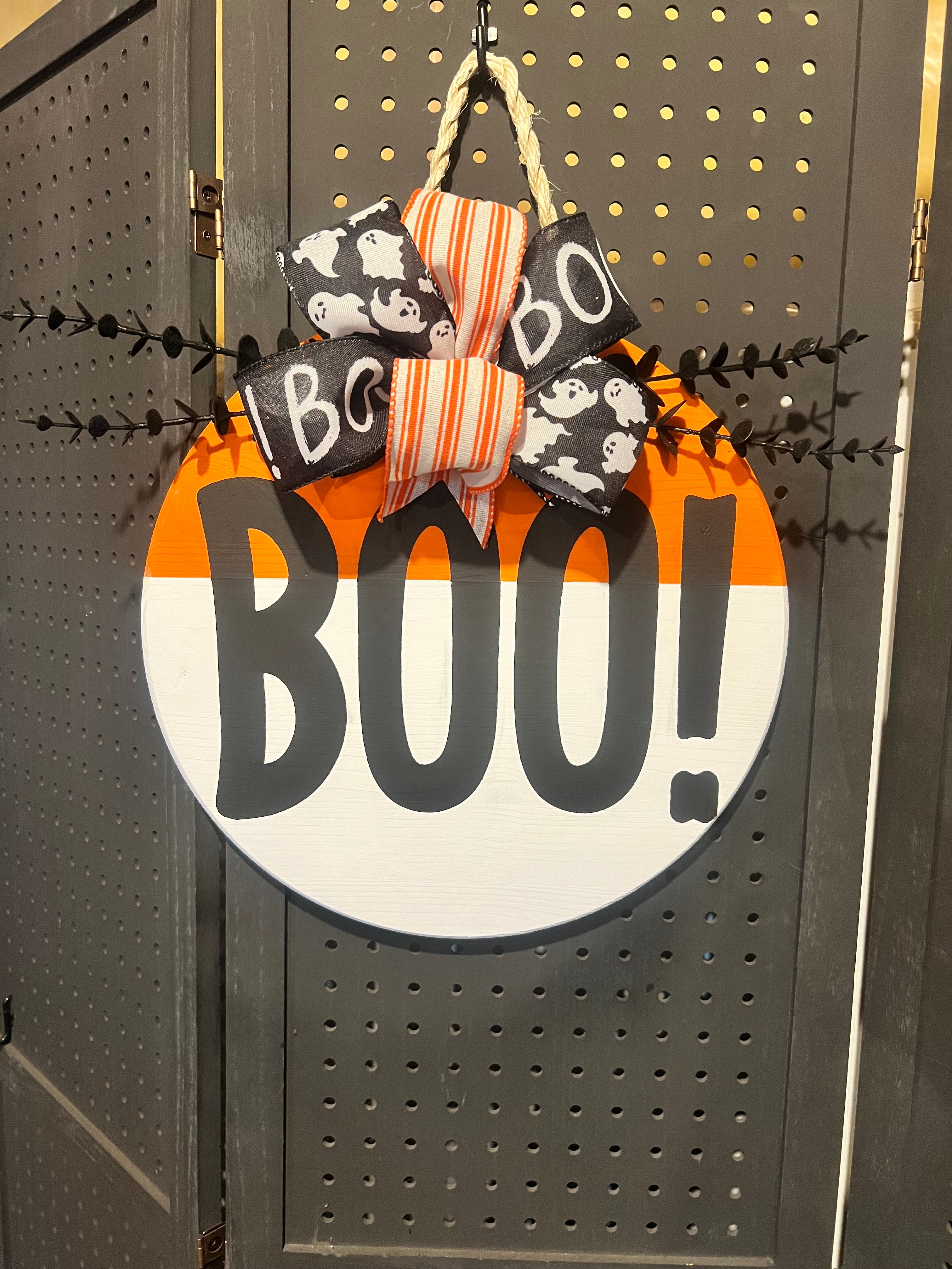 15” Door Hanger - Boo! – MF Designs