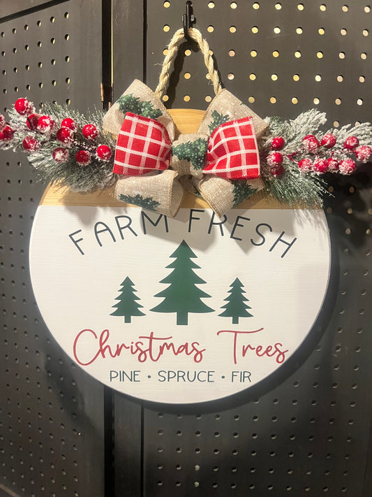 Door Hanger - Farm Fresh Trees