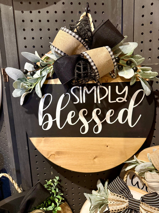 Door Hanger - Simply Blessed