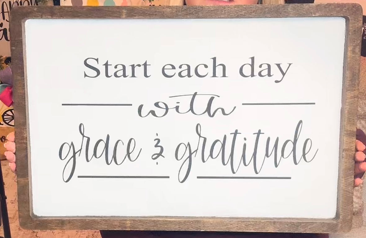 24x16 - Start each day with grace and gratitude