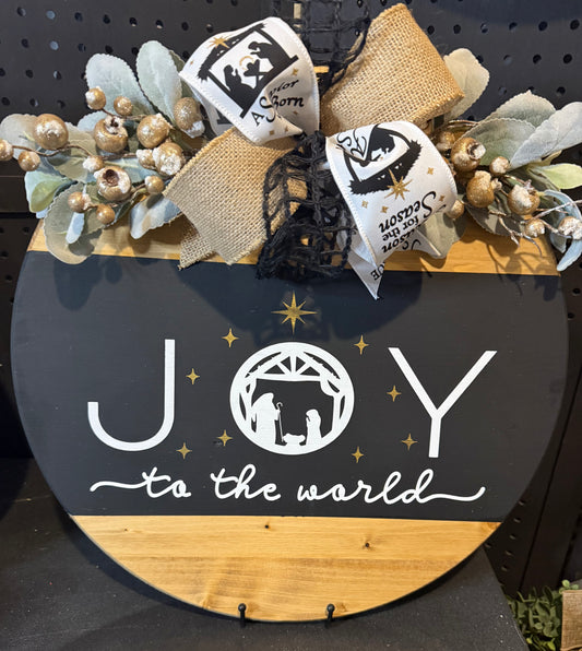 Door Hanger - Joy to the World