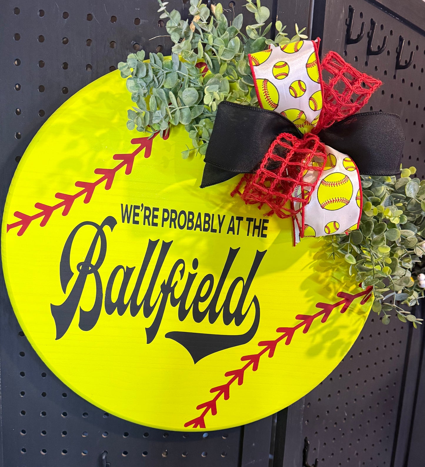 18” Door Hanger - Softball