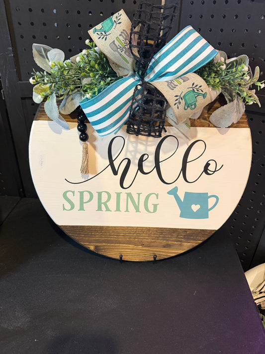 18” Door Hanger - Hello Spring