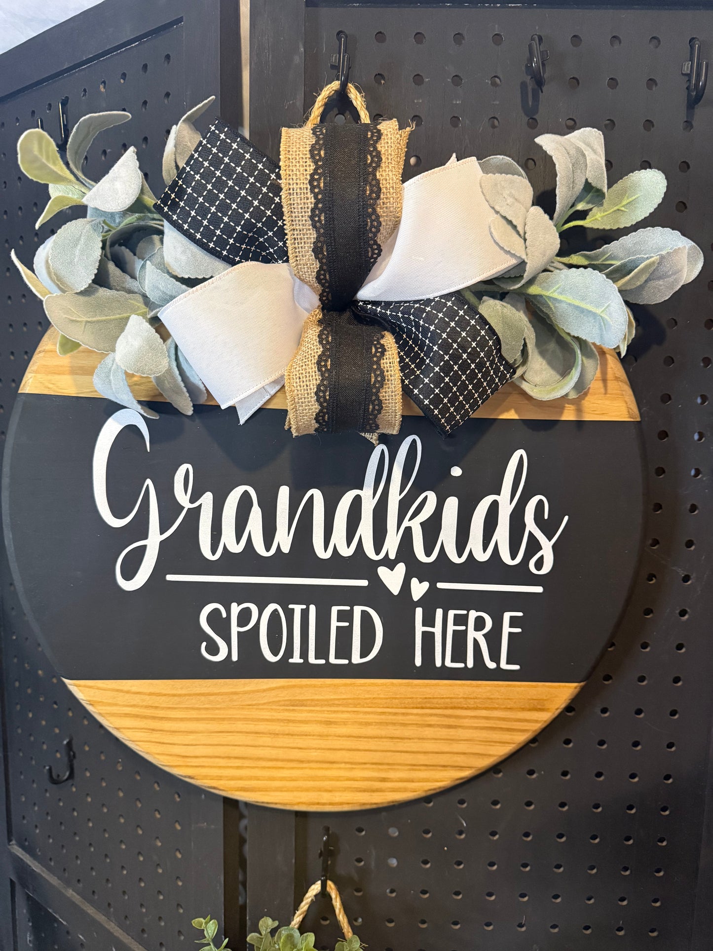 18” Door Hanger - Grandkids spoiled here