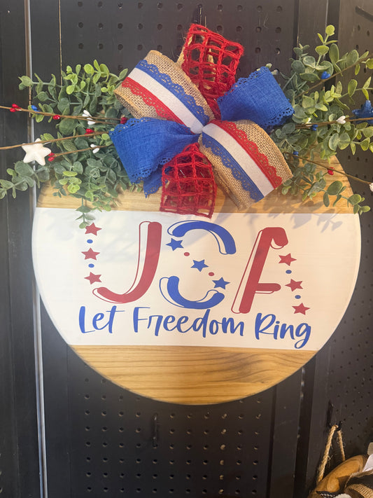 18” Door Hanger - USA let freedom ring!