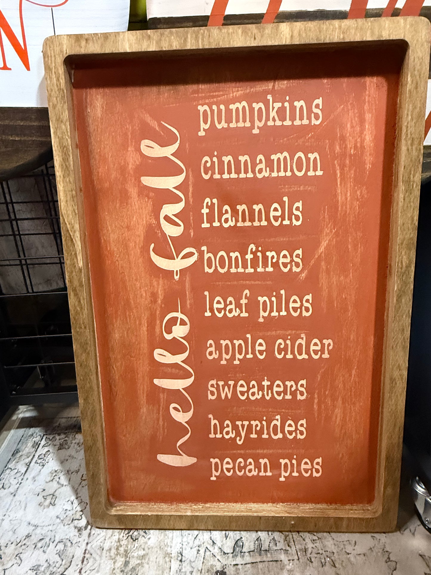 24x16” wooden sign - Rustic Fall